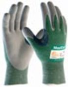 Schnittschutz-Handschuhe MaxiCut Dry3,Farbe grün/grau, Gr.10