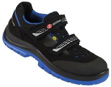 Sicherheits-Sandale Elba S1 ESD, Weite L, Farbe schwarz/blau, Gr. 43