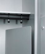 Zubehör für Garderoben- und Fächerschränke: Trennwand aus Stahl, feste Ausführung