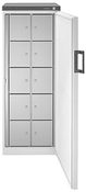Gemeinschaftskühlschrank, 10 Schließfächer, BxTxH 600x610x1640 mm, Volumen 250 l