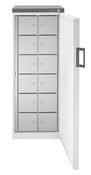 Gemeinschaftskühlschrank, 12 Schließfächer, BxTxH 600x610x1640 mm, Volumen 250 l