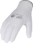 Handschuhe, Größe 8, weiß, Nylon mit PU-Teilbeschichtung, EN388, Kat.II