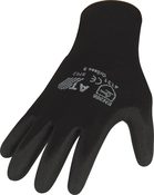Handschuhe, Größe 10, schwarz,Nylon mit PU-Teilbeschichtung, EN 388, Kat.II