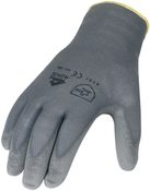 Handschuhe, Größe 8, grau, Nylon mit PU-Teilbeschichtung, EN388, Kat.II