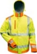 Warnschutzsoftshelljacke Rickmer, Größe M, gelb/orange, 100Polyester