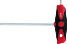 Schraubendreher, Sechskant-Kugelkopf, Schlüsselweite 6 mm, Klingenlänge 150 mm, Klinge mattverchromt, mit Mehrkomponente