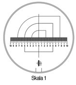 Messskala Tech-Line Skala-D.25/2,5mm Duo-Skala 1-Standard