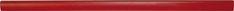 Zimmermannsbleistift, Länge 24cm, flachoval, rot poliert, ungespitzt