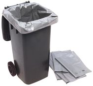 Müllsäcke für 120 l Müllgroßbehälter, 500/450x1250x0,10 mm, VE 100 Stück