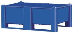 Palettenbox aus PE, Wände undBoden geschlossen, Gewicht 32kg, Volumen 500 l, BxTxH 1200x800x740 mm