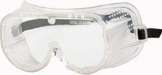 Vollsichtschutzbrille, Kunststoff-Scheibe klar, mit seitlichen Entlüftungslöchern, über Korrektionsbrillen tragbar, EN 1