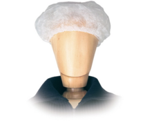 ASATEX Kopfhaube Clip, D. 52 cm, weiß, PSA Kl. I