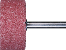 Schleifstift Edelkorund (rosa AR Härte 0), Scheibenform Zylinder, 50 mm