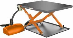 Flachform-Hubtisch, geschlossene Tischform 1450x1140 mm, Traglast 1000 kg